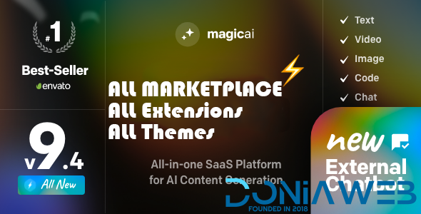 All Marketplace - 33 Paid Premium Extensions + 10 Premium Themes | MagicAi