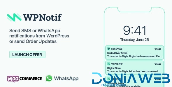 WPNotif: WordPress SMS & WhatsApp Notifications