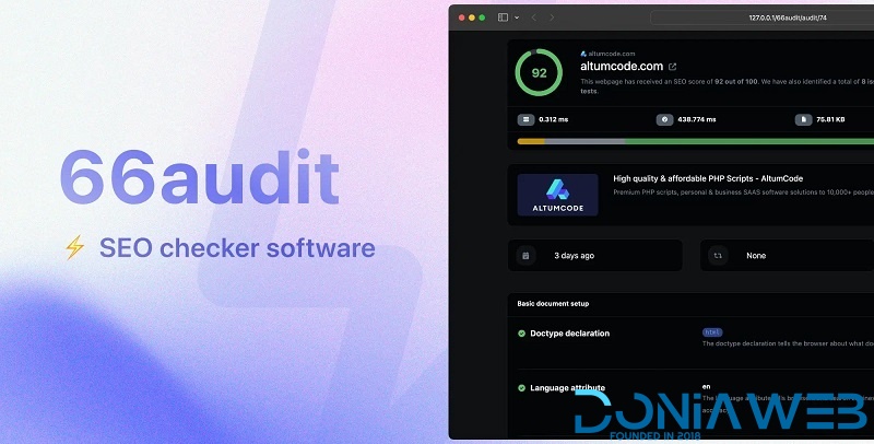 66audit - SEO audits Software