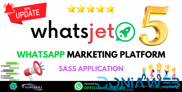 WhatsJet SaaS - A WhatsApp Marketing Platform with Bulk Sending, Campaigns, Chat Bots & CRM